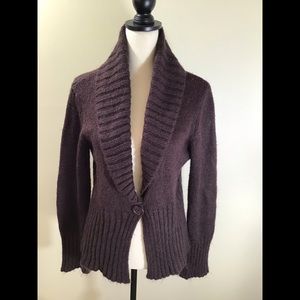 One Button Cardigan Sweater